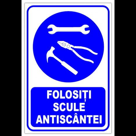 Indicator Folositi scule antiscantei